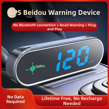 Automobiļu radara brīdinājums ar Beidou HUD, balsīga ātruma paziņojums un brīdinājumi — Produkta kods: 41741z64h75252; Pielāgošana pieejama; Funkcija: dažādas brīdinājuma sadaļas