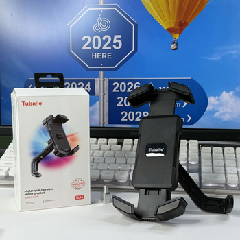 Tubaile BL14 Suport pentru telefon pentru bicicletă/motocicletă, cu cleme din patru gheare – ABS+metal