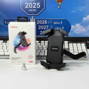 Tubaile BL14 Suport pentru telefon pentru bicicletă/motocicletă, cu cleme din patru gheare – ABS+metal