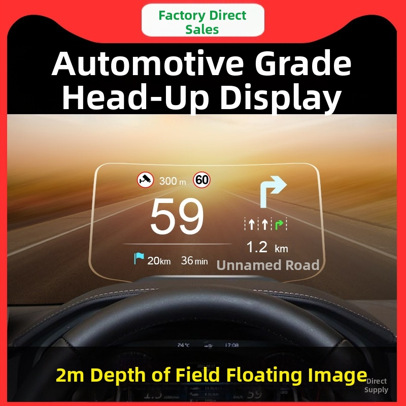 Автомобилен HUD дисплей (Head-Up) с OBD диагностика на грешки, модел C2, процесор Intel Celeron.