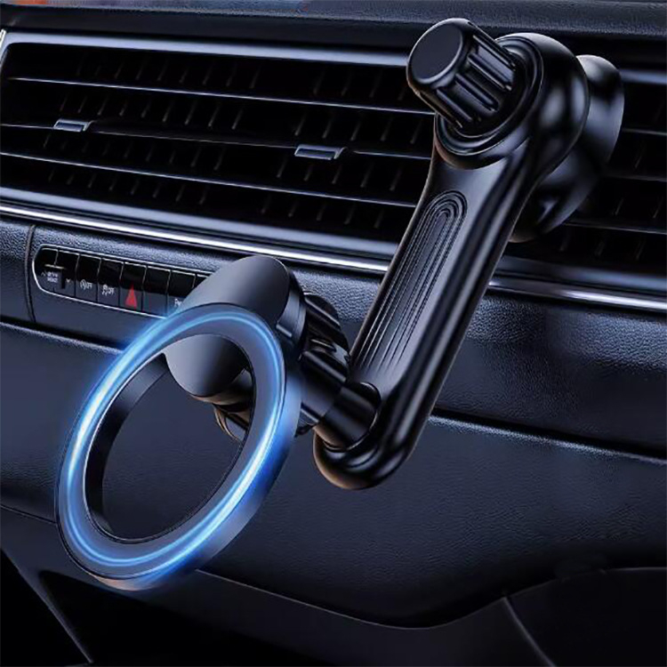 MagSafe držač za auto za telefon, na ventilacijski otvor, rotirajuće proširenje, plastično kućište, univerzalni dizajn; podrška prilagodbi; ovlaštene privatne marke.