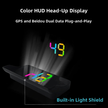 Chi weng HUD ar stikla projekciju automašīnai – USB barošana, svars 1 g