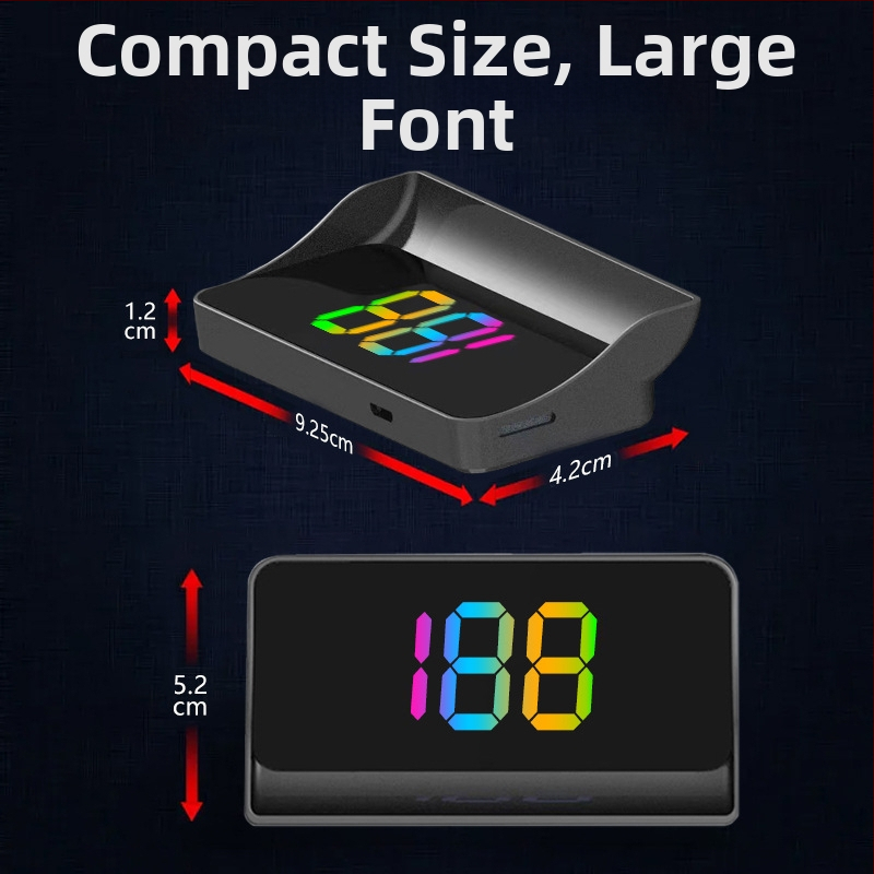 Chi weng HUD ar stikla projekciju automašīnai – USB barošana, svars 1 g