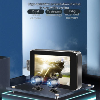 Motorkerékpár dash cam MT23C, 5MP, 140° látószög, 128GB tárhely, 8 óra felvétel