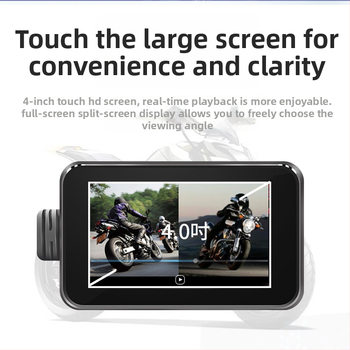 Motorkerékpár dash cam MT23C, 5MP, 140° látószög, 128GB tárhely, 8 óra felvétel