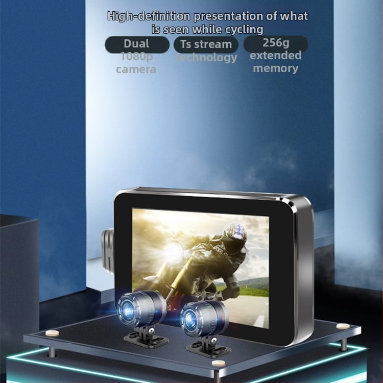 Motorkerékpár dash cam MT23C, 5MP, 140° látószög, 128GB tárhely, 8 óra felvétel