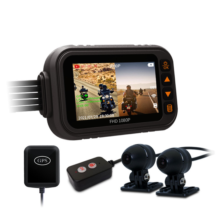 Motorkerékpár dash cam MT23C, 5MP, 140° látószög, 128GB tárhely, 8 óra felvétel