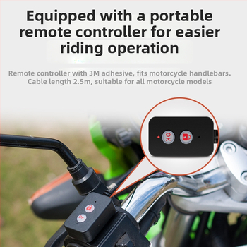 MT20 mootorratta dash-kamera kahe objektiiviga, veekindel, 120° vaatenurk, 2.0 MP, 3-tolline ekraan, juhtmega puldiga