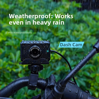 L3 vaizdo registratorius motociklui / elektriniam transportui, 140° matymo kampas, 2MP, TF kortelė, 256