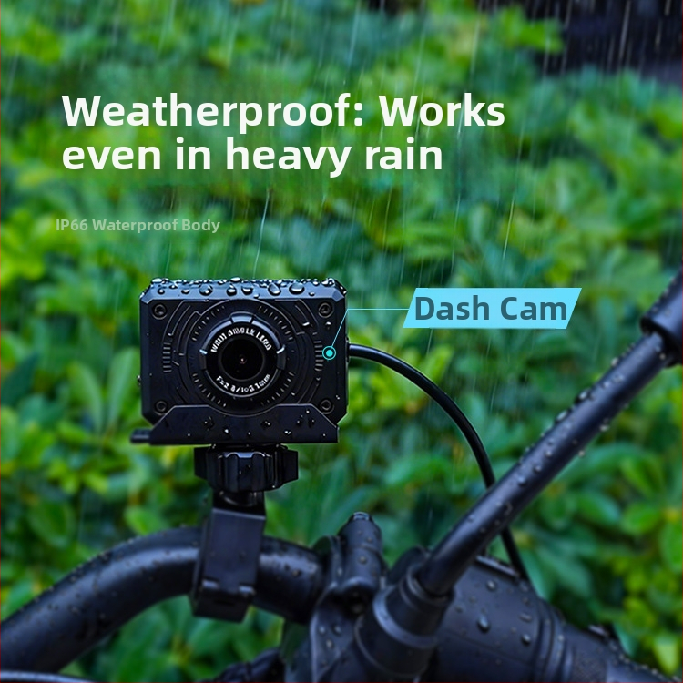 L3 vaizdo registratorius motociklui / elektriniam transportui, 140° matymo kampas, 2MP, TF kortelė, 256