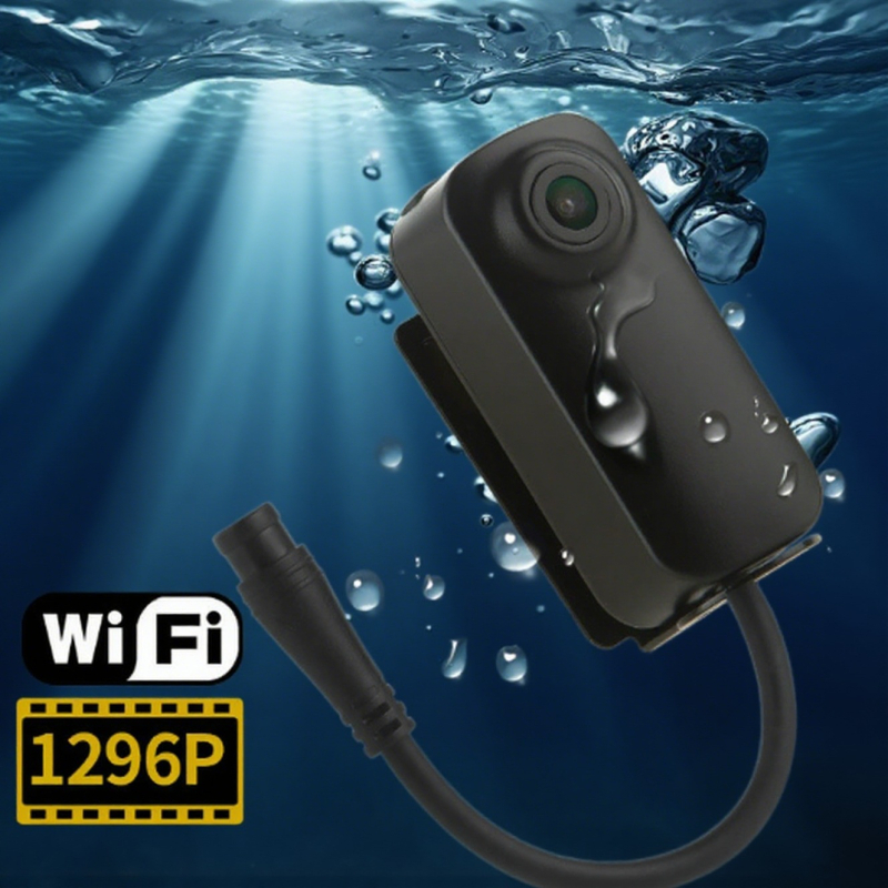 Motociklų ir paspirtukų vaizdo registratorius, 1296P, 170° matymo kampas, ciklinis įrašymas iki 8–128GB, maitinimas 8–35V, vandeniui atsparus su WiFi