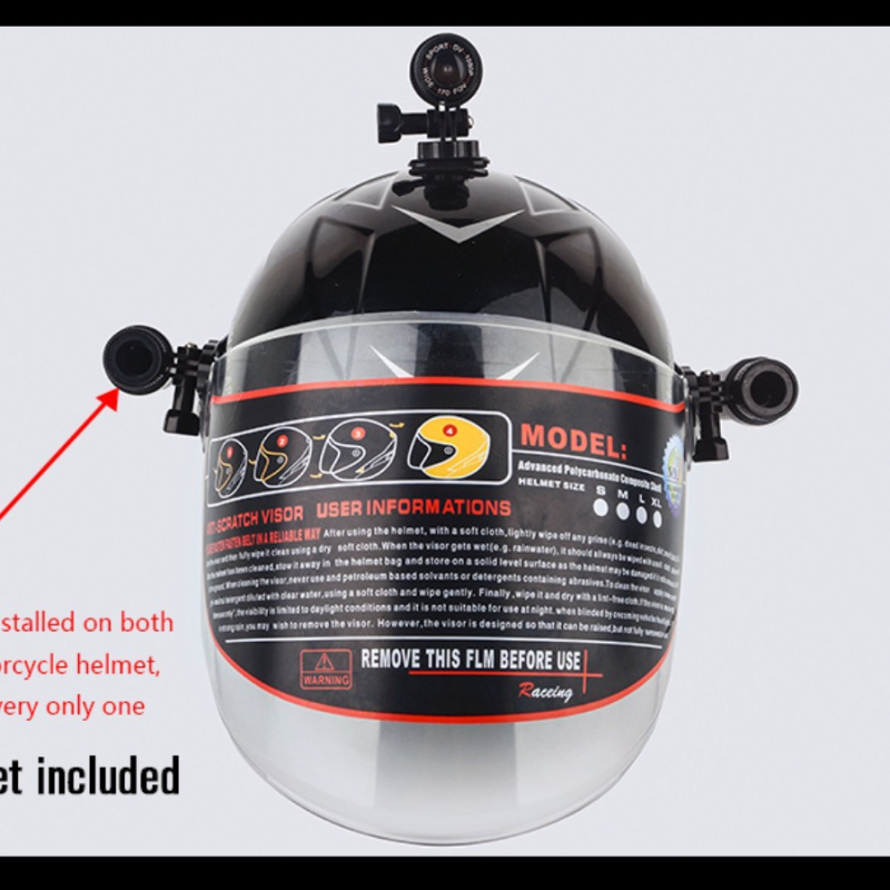 DV50 ūdensizturīgs motociklu ierakstītājs bez ekrāna, 1 MP, 39 g, OEM un pielāgošana, kastē + rokasgrāmata