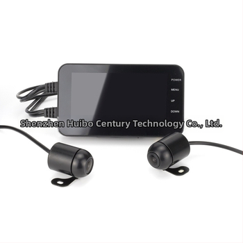 MT003 Motociklo DVR su priekyje ir gale dvigubo įrašymo kamera — atsparus vandeniui, 1080P, 140° matymo kampas, palaiko iki 32GB