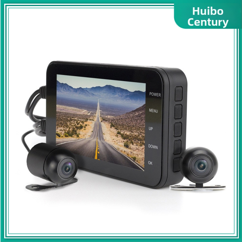 MT003 Motociklo DVR su priekyje ir gale dvigubo įrašymo kamera — atsparus vandeniui, 1080P, 140° matymo kampas, palaiko iki 32GB