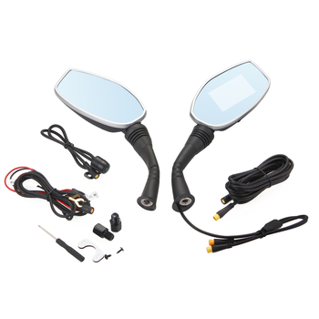 M9 Dviejų kanalų Wi-Fi atsparus vandeniui galinis veidrodėlis motociklams ir elektromobiliams, 170° matymo kampas, 2MP, 128GB TF kortelė