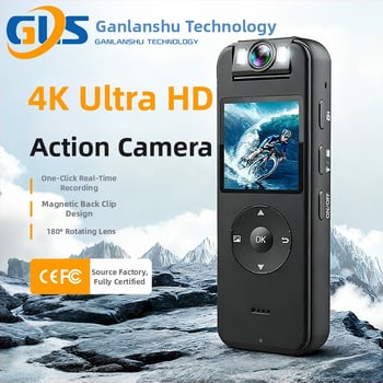 Z09 nešiojama Wi‑Fi kamera, 1080p, 1.4" LCD, TF kortelė, 5 valandų baterijos veikimo laikas