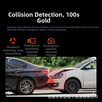 M310X dash kamera, 3K, 1600p, 140° kut gledanja, Wi‑Fi, noćni vid