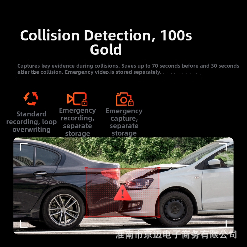 M310X dash kamera, 3K, 1600p, 140° kut gledanja, Wi‑Fi, noćni vid