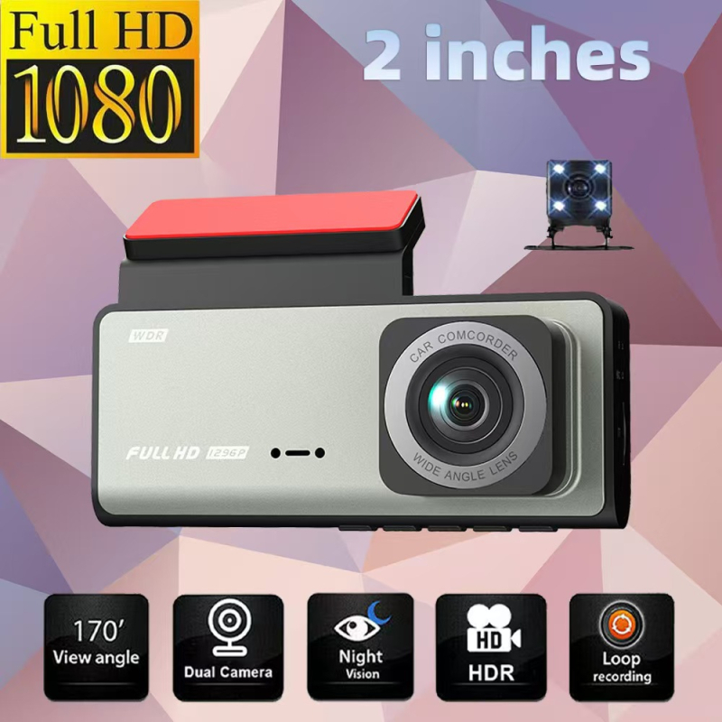 A7WiFi 1080P automobilni DVR s tri objektiva: prednja, unutarnja i stražnja, 2 inča zaslon