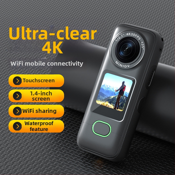 Akciókamera 1080p videó, 1,4 hüvelykes érintőképernyő, széles látószögű objektív, Wi‑Fi, microSD tárhely