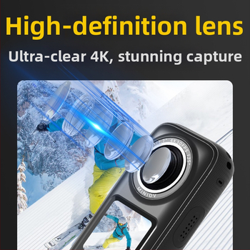 Akciókamera 1080p videó, 1,4 hüvelykes érintőképernyő, széles látószögű objektív, Wi‑Fi, microSD tárhely