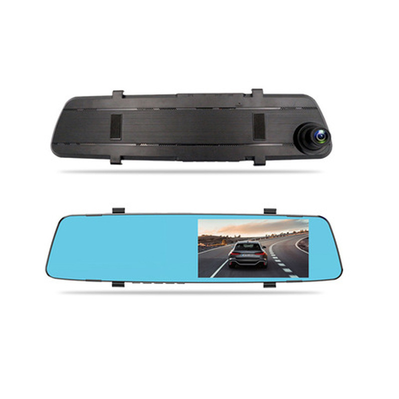Automobilski DVR ogledalo s prednjom i stražnjom dvostrukom lećom, 1080p, 140° kut gledanja, petlja snimanja, povratna slika