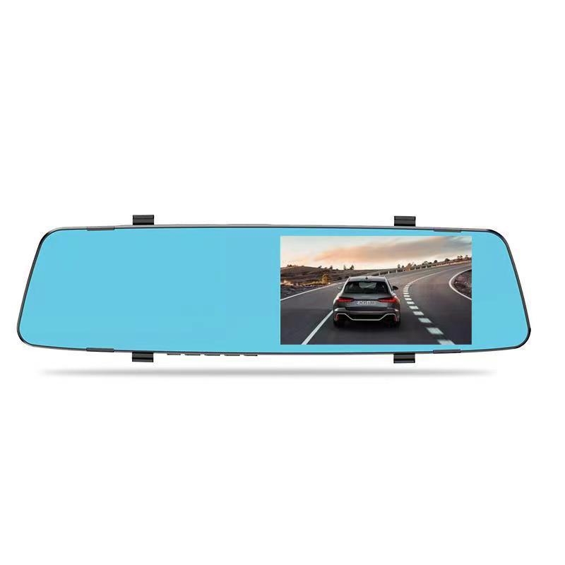 Automobilski DVR ogledalo s prednjom i stražnjom dvostrukom lećom, 1080p, 140° kut gledanja, petlja snimanja, povratna slika