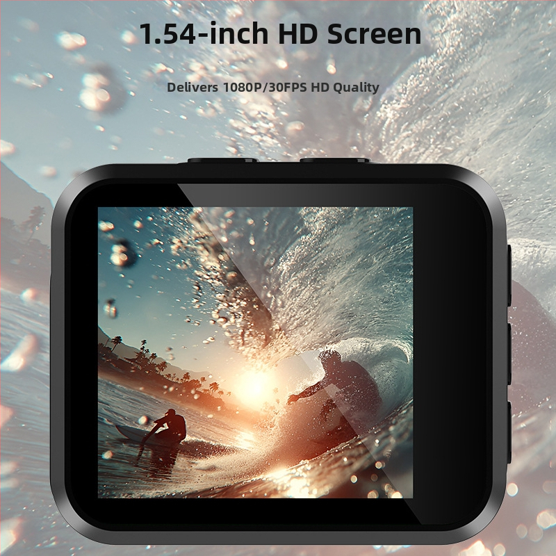 VIRAN Miniv8 šalmas su įmontuota vaizdo registravimo kamera dviračių ir lauko naudojimui, 1,54 colių LCD, 12MP, TF kortelės saugykla, baterijos veikimo laikas apie 3 valandas