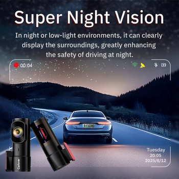 4K bežični dash cam s prednjim i stražnjim snimanjem