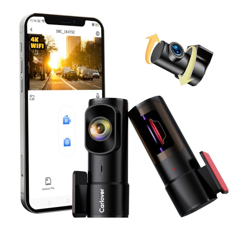 4K bežični dash cam s prednjim i stražnjim snimanjem
