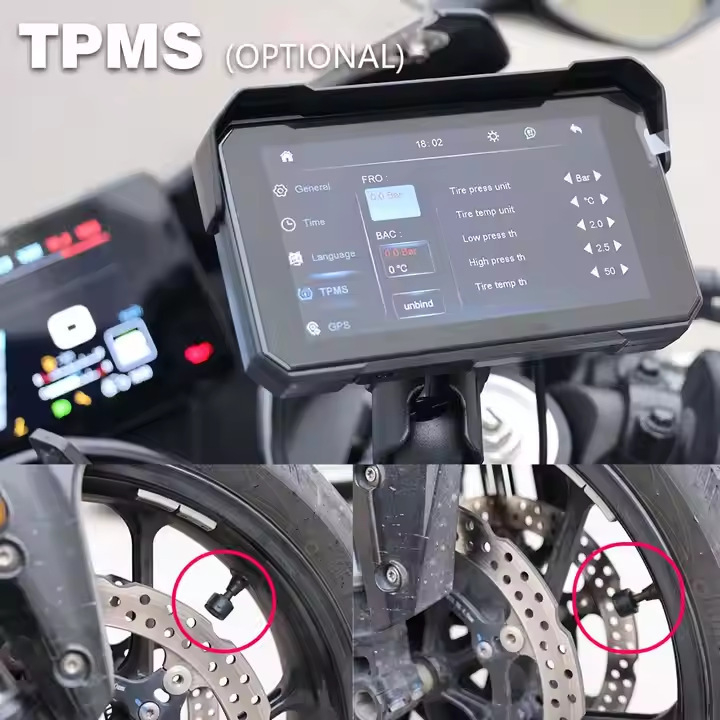 5-inčni DVR za motocikl s CarPlay i Android povezanosti, prenosni zaslon za zaštitu od krađe, navigacija, HD noćni prikaz