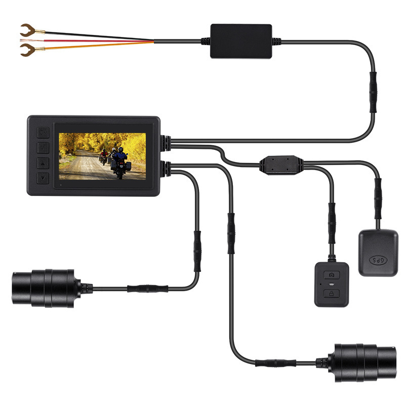M580 motociklistički DVR, 12 MP, 170° širokokutni snimanja, podrška do 64 GB TF kartice, WiFi s aplikacijom, GPS, USB prijenos podataka, 12V napajanje
