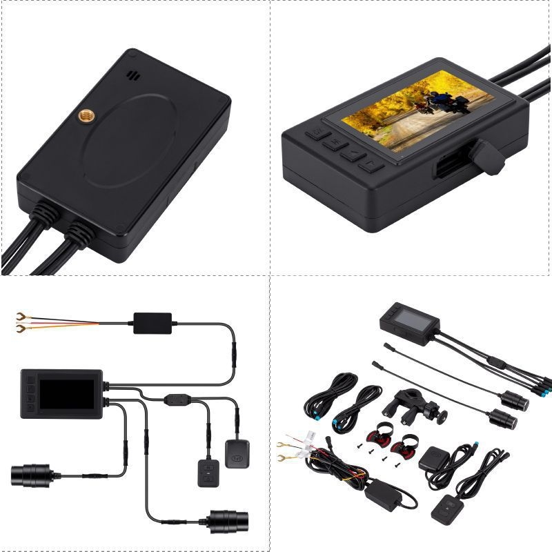 M580 motociklistički DVR, 12 MP, 170° širokokutni snimanja, podrška do 64 GB TF kartice, WiFi s aplikacijom, GPS, USB prijenos podataka, 12V napajanje