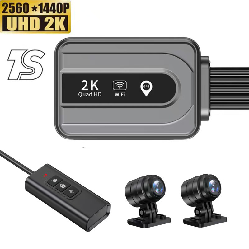 DVR za motocikl s GPS parkiranjem — V-11, 160° vidno polje, 5 MP senzor, petlja snimanja, podržava SD karticu do 256 GB