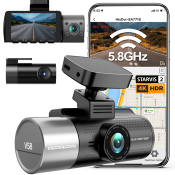 V584K tro-kameraski auto dashcam s detekcijom pokreta, optimizirana verzija Vantrue N4 Pro, dvostruka kamera