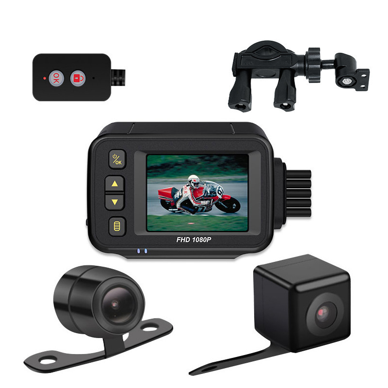 MT30 Moto dash cam s dvostrukim objektivom, 150° široki kut, 1080p, otvor F2.0, microSD do 32GB, vodootporan