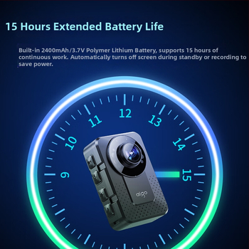 Patriot policajná kamera na telo, HD prenosná kamerka na hrudník, 120° uhol, 1440p, podpora TF karty, viac objektívov