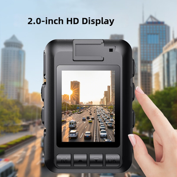 Patriot policajná kamera na telo, HD prenosná kamerka na hrudník, 120° uhol, 1440p, podpora TF karty, viac objektívov