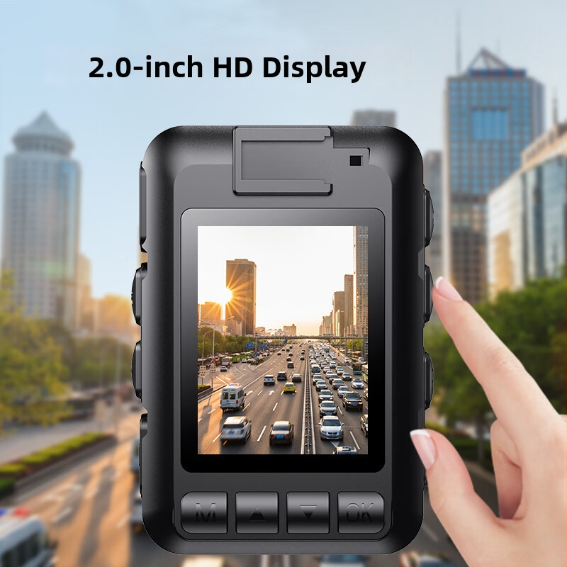 Patriot policajná kamera na telo, HD prenosná kamerka na hrudník, 120° uhol, 1440p, podpora TF karty, viac objektívov