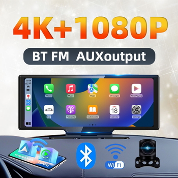 DVR s CarPlayom i dvostrukom lećom, 2160P video, 170° kut snimanja, petlja snimanja, WIFI