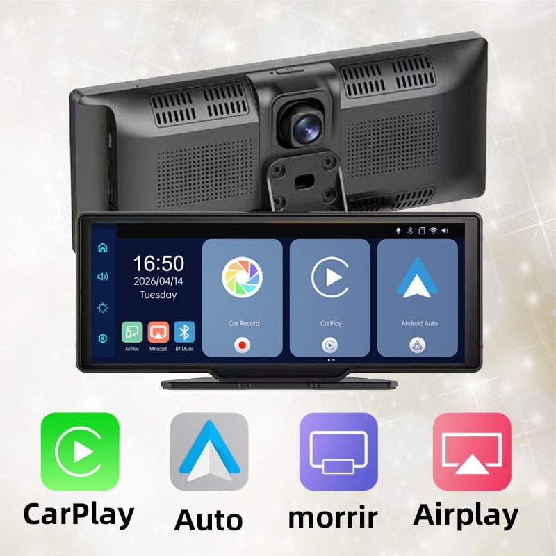 DVR s CarPlayom i dvostrukom lećom, 2160P video, 170° kut snimanja, petlja snimanja, WIFI