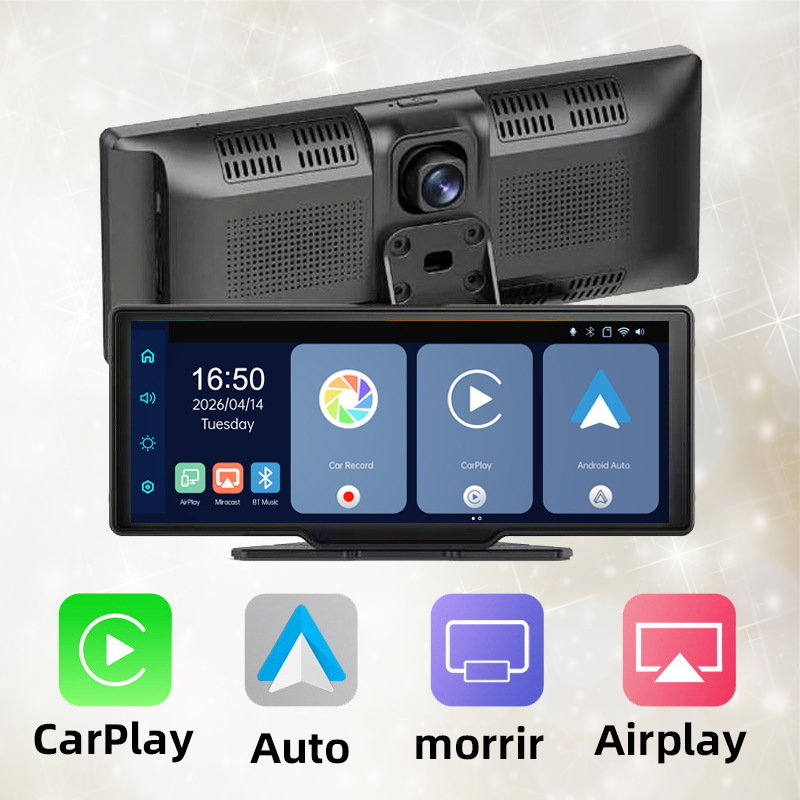 DVR s CarPlayom i dvostrukom lećom, 2160P video, 170° kut snimanja, petlja snimanja, WIFI