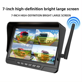 Belaidė sunkvežimio vaizdo registratorius su dviejų objektyvų sistema, 1080p, 120° matymo kampas, starlight naktinis vaizdas, 24V maitinimas