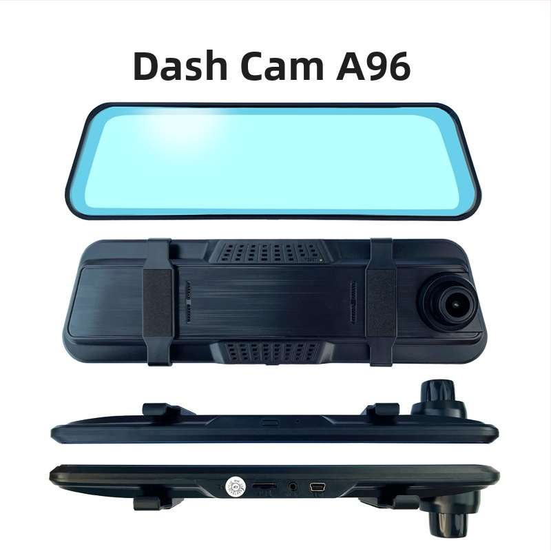 Zrkadlová kamera do spätného zrkadla s dvojitým objektívom, 1080p, 170° široký uhol, 128GB úložisko, spätné zobrazenie