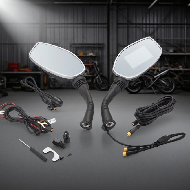 Motociklo vaizdo registratorius 1296P, 170° matymo kampas, WiFi programa, ciklinis įrašymas, atminties kortelė 8–64GB