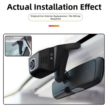 U formos paslėptas automobilio vaizdo registratorius su Wi‑Fi, USB/ACC dvigubo arba vienintelio įrašas, 4K, 170° pločio kampas