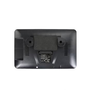 Autófejtámla monitor HRX1003M, felbontás 1024x600, CVBS bemenet, LED háttérvilágítás, fém + műanyag