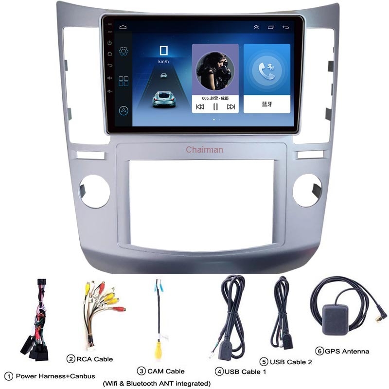 MP5 Android automobilska GPS navigacija za Hyundai Veracruz (2007-2012); Veliki zaslon; Napajanje 12V; Izlaz 4x45W; 2.5D kaljeno zaslon; Materijal: hardver + plastika
