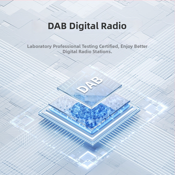 Semaitu LCD liečiamasis automobilio radijas su įmontuotu DAB, belaidžiu CarPlay ir Android Auto, super greitas įkrovimas, SD kortelės palaikymas