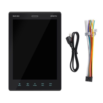 Automobilinis MP5 multimedijos blokas su IPS HD kapacitiniu jutikliniu ekranu, palaiko Apple CarPlay ir Android Auto, USB/TF failų atkūrimas, 12V maitinimas